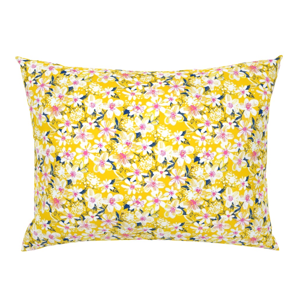 Yellow Abstract floral