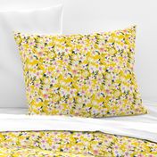 Yellow Abstract floral