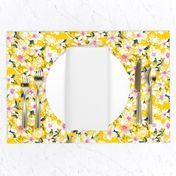 Yellow Abstract floral