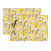 Yellow Abstract floral