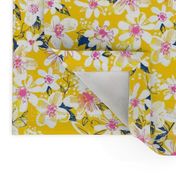 Yellow Abstract floral