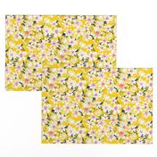 Yellow Abstract floral