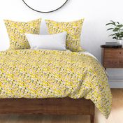 Yellow Abstract floral