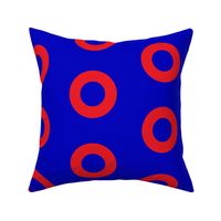 Phish Fishman Donut Red Circles BRIGHT Colors