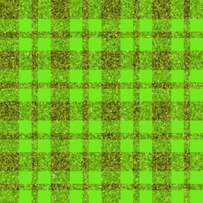 CD1 - Sparkly Olive and Lime plaid