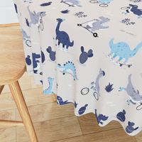 Dino-mite - BIG - grey navy dinosaurs