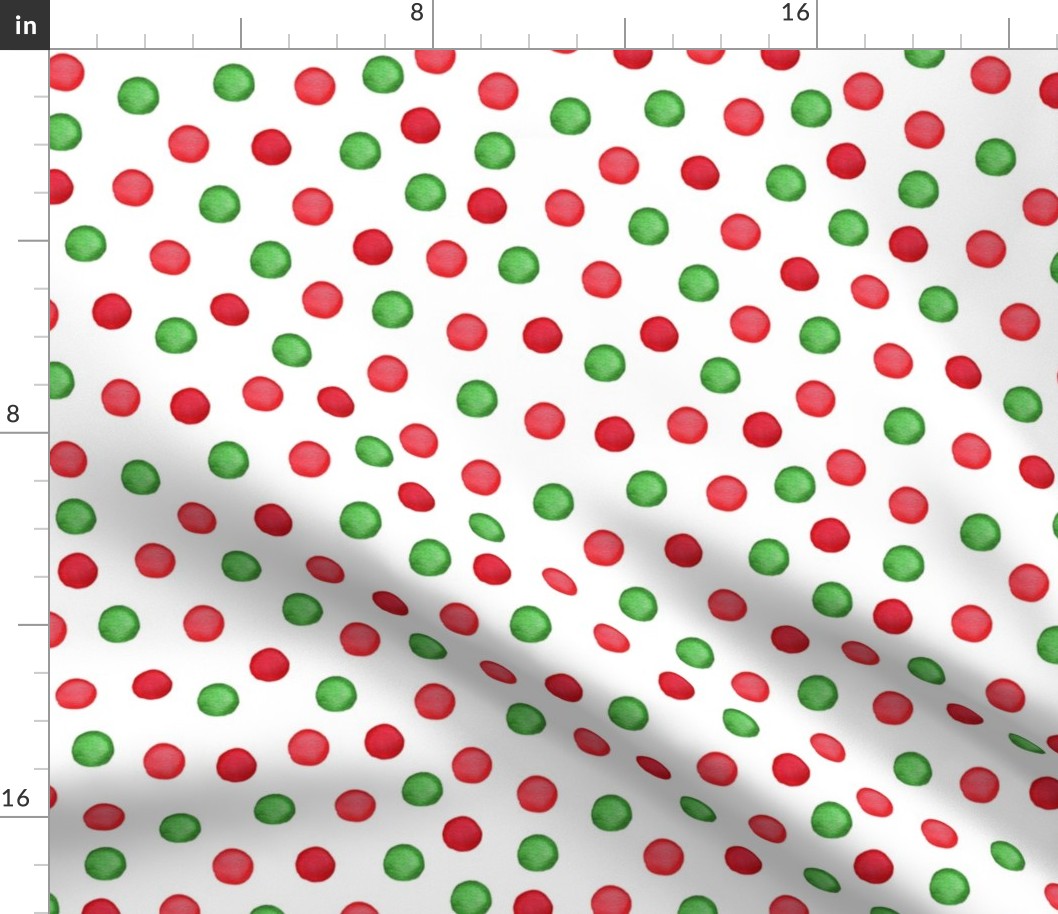 Christmas Dots // Red and Green