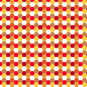 Soccer Hexagons, Reds, small