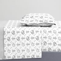 Gray Elephant Baby Nursery Neutral