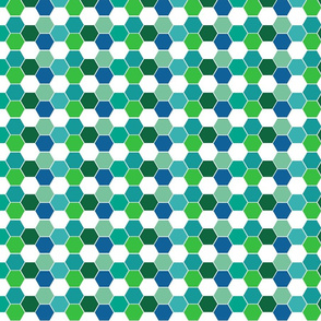 Soccer Hexagons, Greens, small