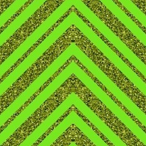 Chevron Stripes in Olive and Lime Green with Digital Glitter  - CSMC1 - 8 inch fabric repeat - 6 inch wallpaper repeat