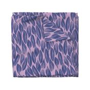 Palm Leaves Faded Indigo on Lilac 300L