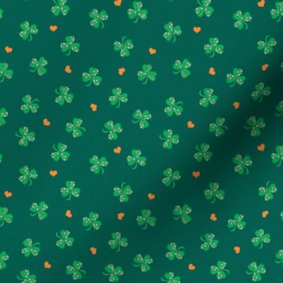 Polka Dot Shamrocks And Hearts