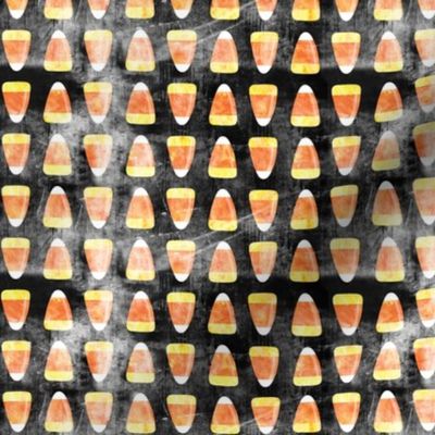 (3/4" scale) candy corn - black distressed C18BS