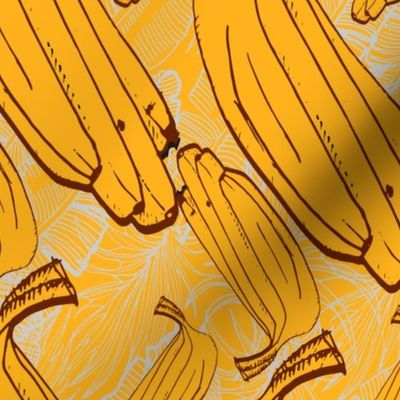 Yellow banana pattern. 