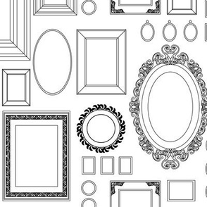 victorian picture frames - wallpaper