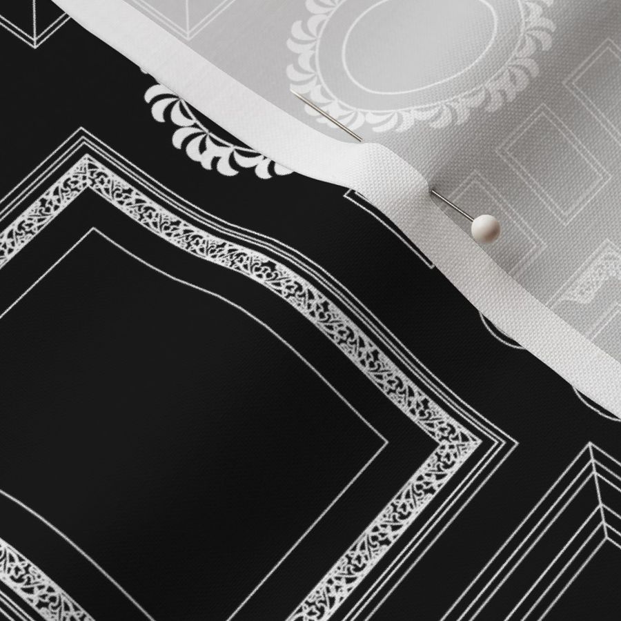 victorian picture frames - wallpaper - Fabric | Spoonflower