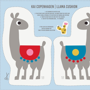 Cut and sew - Llama cushion 