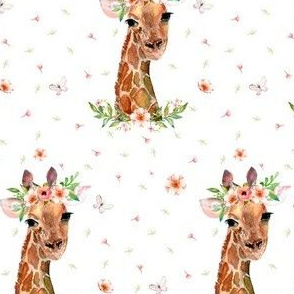 4" Floral Giraffe