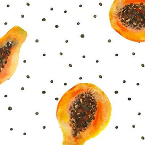 papaya vibes, larger scale