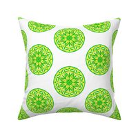 Sunray Spots of Lemon and Green - Large 