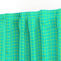 Summer Plaid // Turquoise & Yellow