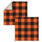 Halloween Buffalo Plaid // Orange and Black