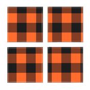 Halloween Buffalo Plaid // Orange and Black