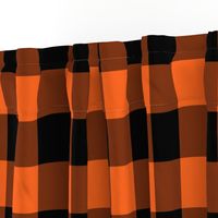 Halloween Buffalo Plaid // Orange and Black