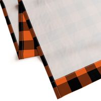 Halloween Buffalo Plaid // Orange and Black