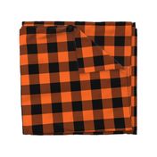 Halloween Buffalo Plaid // Orange and Black