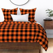 Halloween Buffalo Plaid // Orange and Black