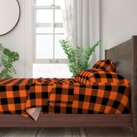 Halloween Buffalo Plaid // Orange and Black