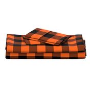 Halloween Buffalo Plaid // Orange and Black