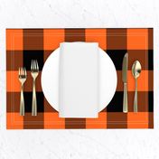 Halloween Buffalo Plaid // Orange and Black