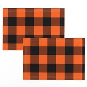 Halloween Buffalo Plaid // Orange and Black