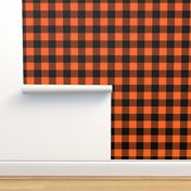 Halloween Buffalo Plaid // Orange and Black