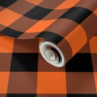 Halloween Buffalo Plaid // Orange and Black