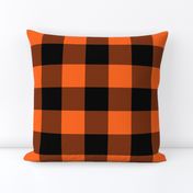 Halloween Buffalo Plaid // Orange and Black