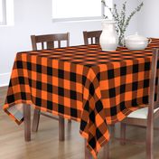 Halloween Buffalo Plaid // Orange and Black