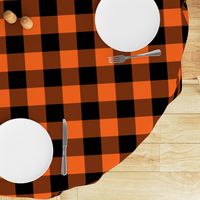 Halloween Buffalo Plaid // Orange and Black