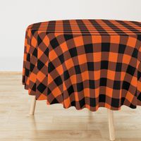 Halloween Buffalo Plaid // Orange and Black