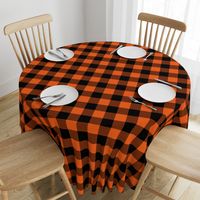 Halloween Buffalo Plaid // Orange and Black