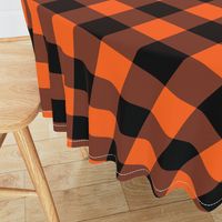 Halloween Buffalo Plaid // Orange and Black