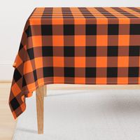 Halloween Buffalo Plaid // Orange and Black