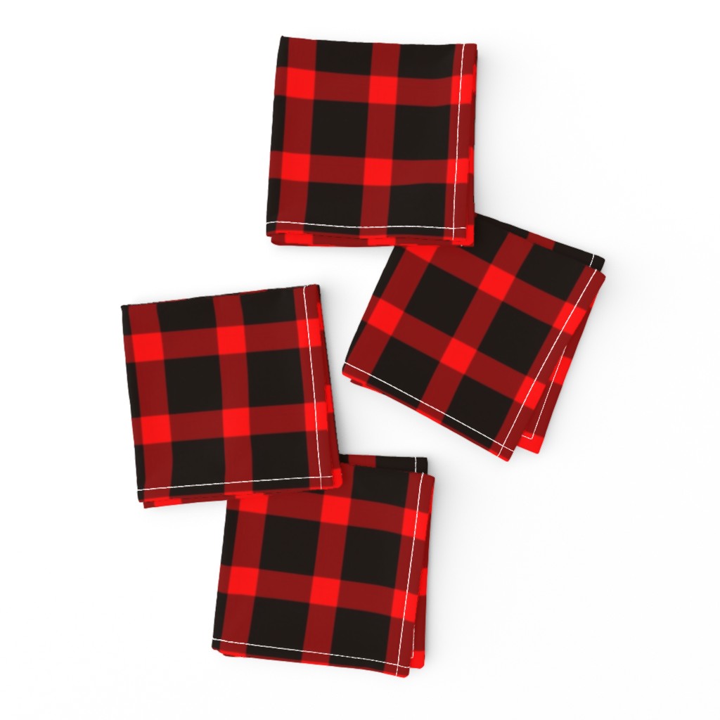 Classic Buffalo Plaid // Black and Red