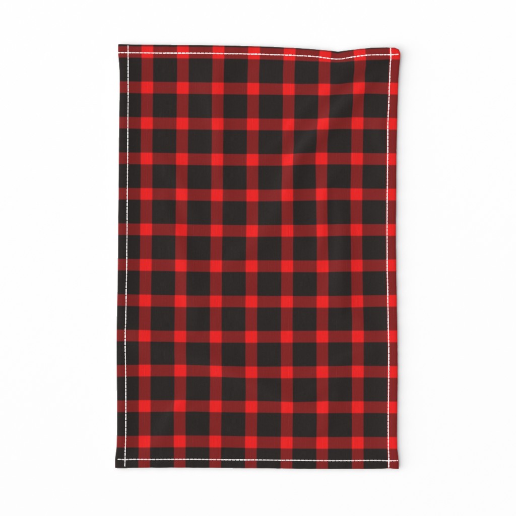 Classic Buffalo Plaid // Black and Red