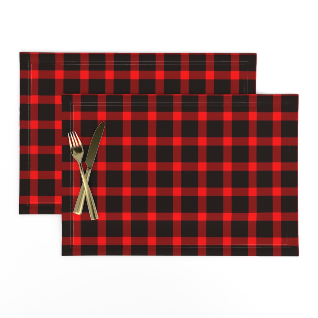 Classic Buffalo Plaid // Black and Red