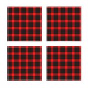 Classic Buffalo Plaid // Black and Red