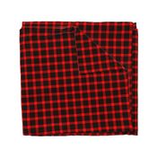 Classic Buffalo Plaid // Black and Red